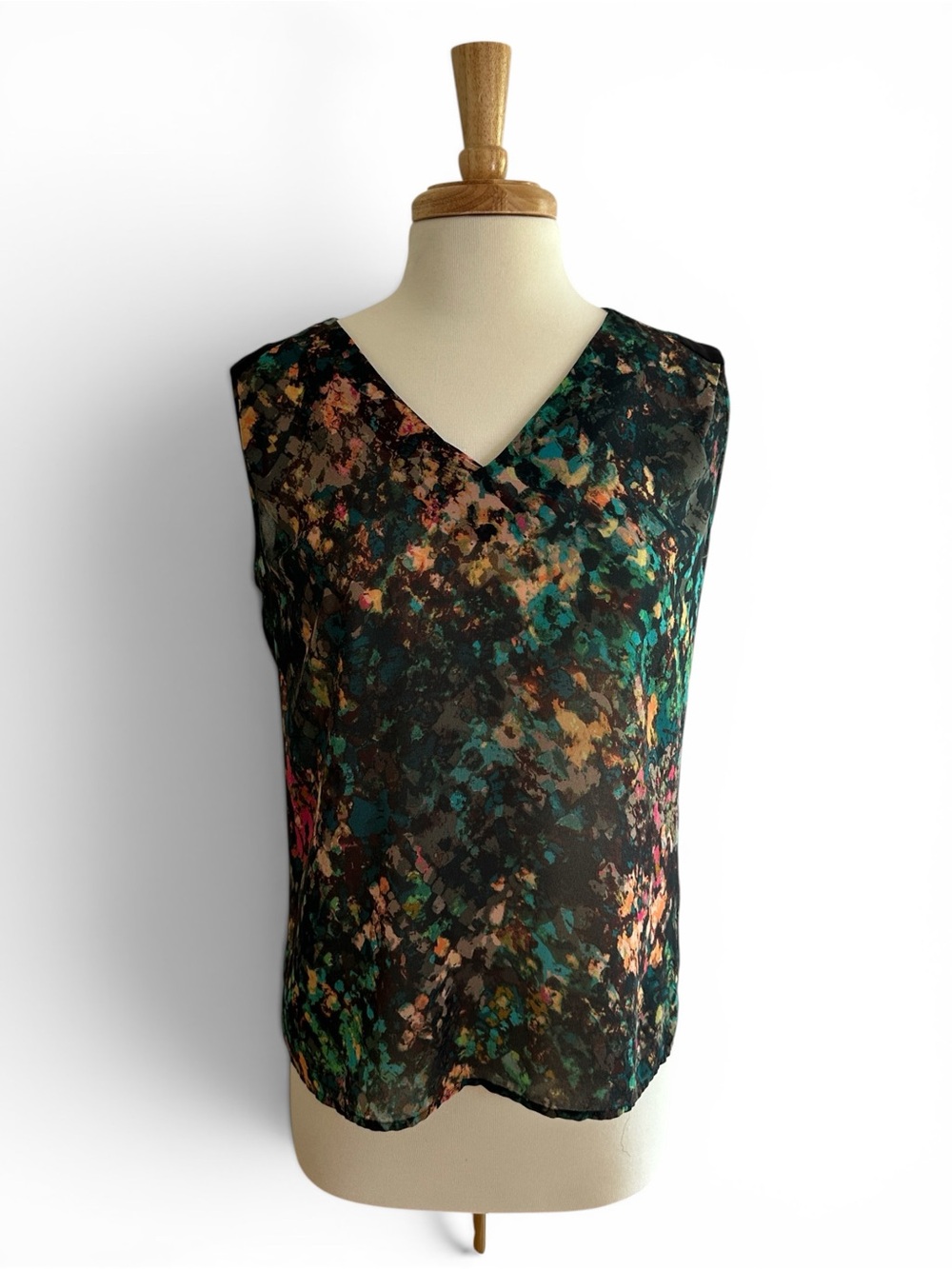 MEXX Metropolitan Abstract Print Sleeveless Blouse Size 8 - Picture 4 of 6